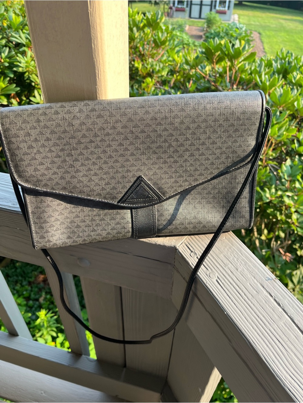 Liz Claiborne Gray Patterned Crossbody Bag